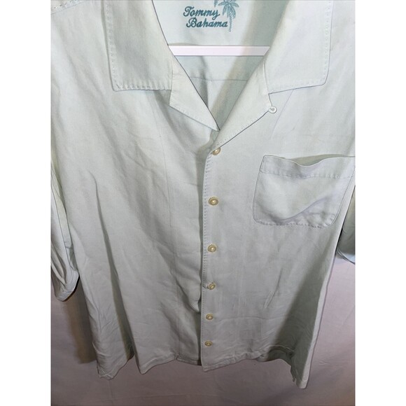Tommy Bahama Casual Shirt Men’s Size Large Mint Green Short Sleeve Button Up - Picture 7 of 12